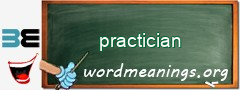 WordMeaning blackboard for practician